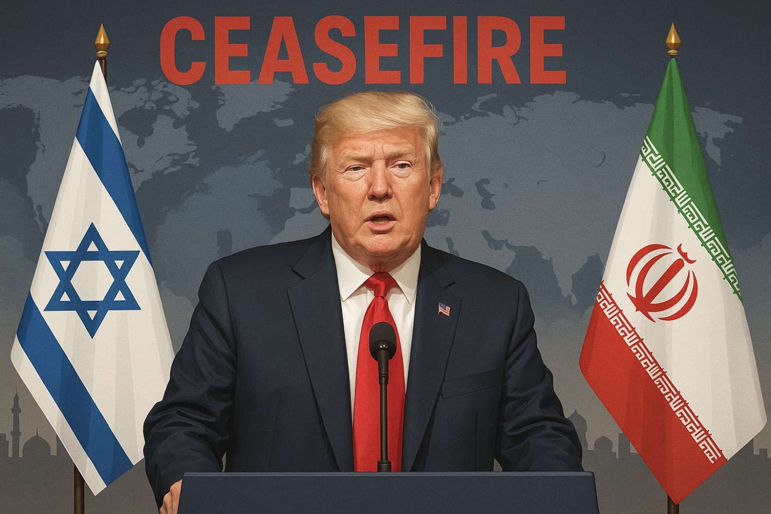 Trump Declares Ceasefire Between Israel and Iran Amid Ongoing Tensions