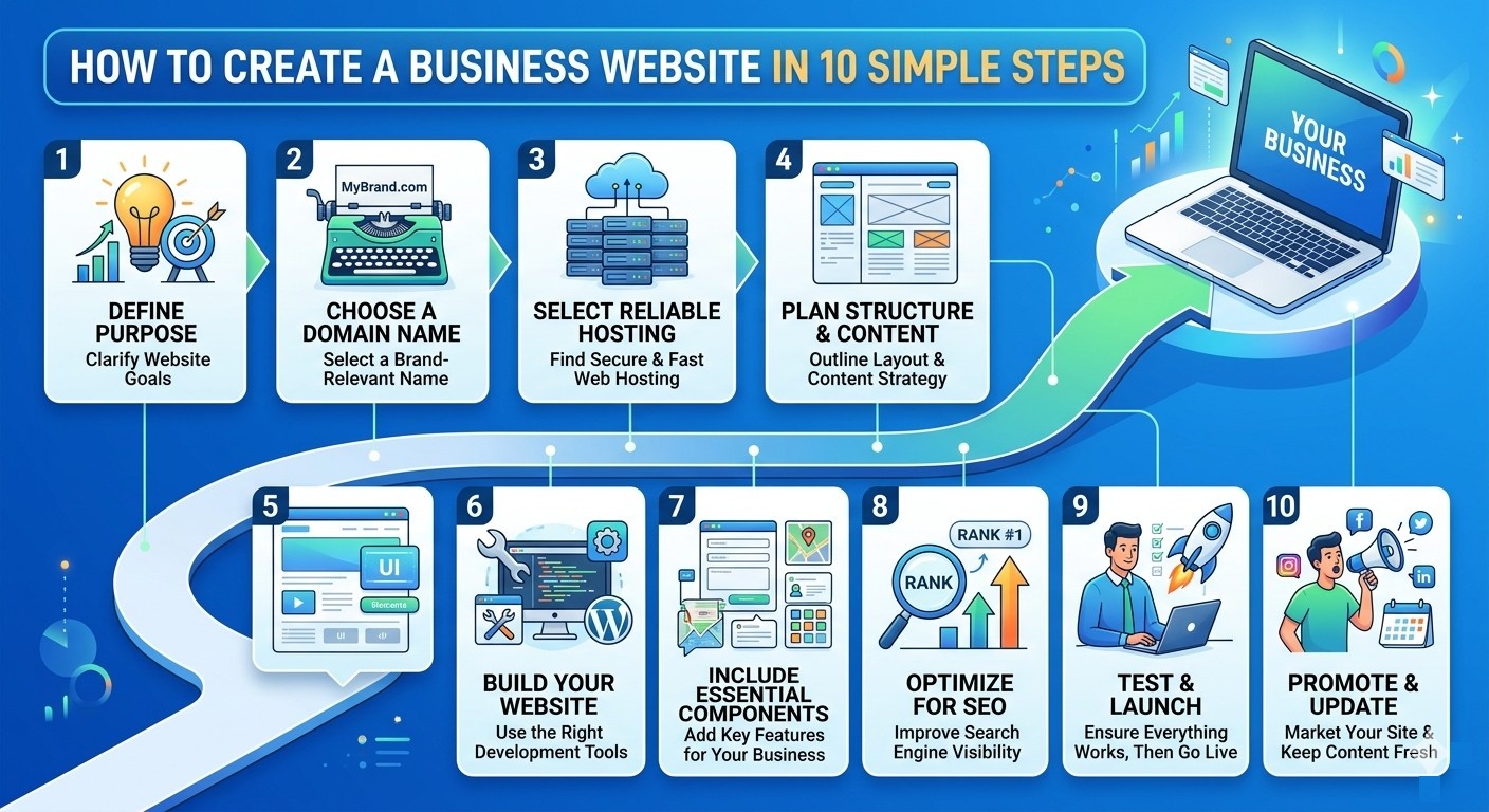 How to Create a Business Website in 10 Simple Steps